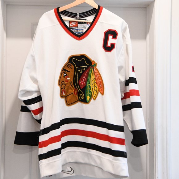 Nike Other - Chris Chelios Blackhawks *Authentic* Nike Home Jersey size 44 Made in Canada MIC
